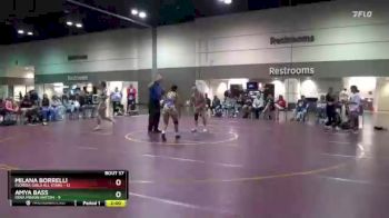 120 lbs Placement Matches (16 Team) - Amya Bass, Iowa Minion Nation vs Milana Borrelli, Florida Girls All Stars