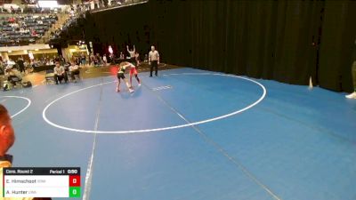 5th - 6th grade - 74 Cons. Round 2 - Andrew Hunter, Ubasa Wrestling Academy vs Easton Himschoot, Iowa