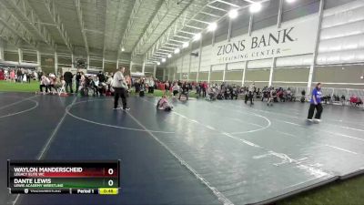 67 lbs Cons. Semi - Waylon Manderscheid, Legacy Elite WC vs Dante Lewis, Lewis Academy Wrestling