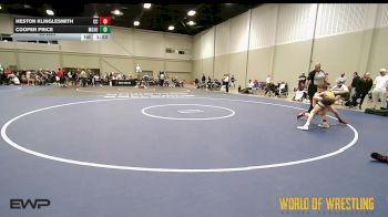 85 lbs Consi Of 4 - Heston Klinglesmith, Cajun Cowboys 14U vs Cooper Price, Mojo 14U