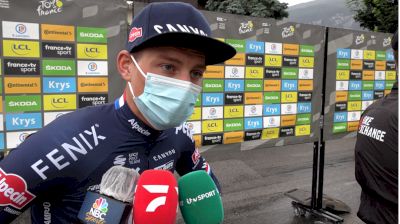 Mathieu Van Der Poel Says Goodbye Before Stage 9 Of The 2021 Tour De France
