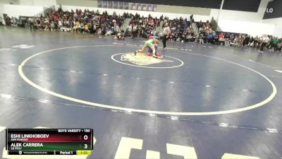 150 lbs Champ. Round 3 - Alek Carrera, LB Poly vs Eshi Linkhoboev, San Marino