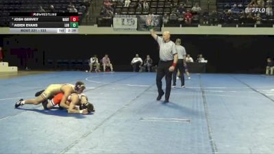 133 lbs Cons. Semi - Josh Gervey, Wartburg vs Aiden Evans, Loras