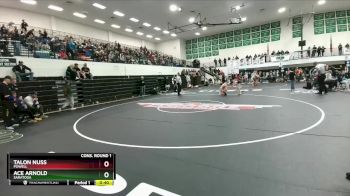 106 lbs Cons. Round 1 - Ace Arnold, Saratoga vs Talon Nuss, Powell