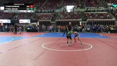 77 lbs Cons. Round 2 - Tydell Behles, Colstrip Wrestling Club vs Ayden Burnham, Heights Wrestling Club