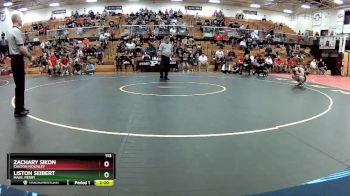 113 lbs 1st Place Match - Liston Seibert, Mass. Perry vs Zachary Sikon, Canton McKinley