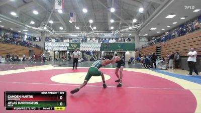 106 lbs Champ. Round 1 - Atlas Harrington, Helix vs Camden Martin, San Marcos