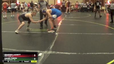 135 lbs Quarterfinals (8 Team) - Xavier Pabon, Mat Assassins vs Graeden Lackett, Frost Gang