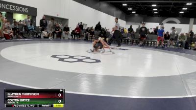85 lbs Quarterfinals (8 Team) - Blayden Thompson, Rebellion vs Colton Bryce, Revival
