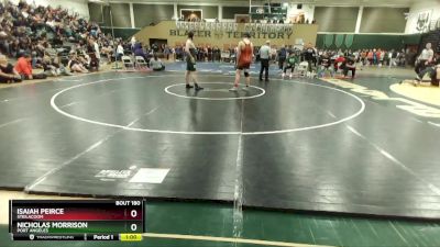 190 lbs Cons. Round 1 - Isaiah Peirce, Steilacoom vs Nicholas Morrison, Port Angeles