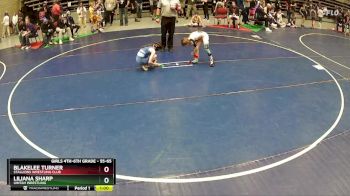 55-65 lbs Cons. Round 3 - Liliana Sharp, Uintah Wrestling vs Blakelee Turner, Stallions Wrestling Club