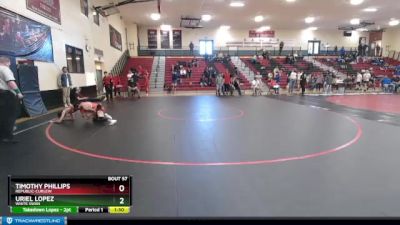 106 lbs Semifinal - Uriel Lopez, White Swan vs Timothy Phillips, Republic-Curlew