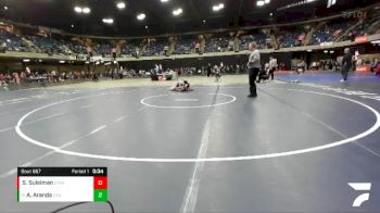 132 lbs Cons. Round 3 - Alejandro Aranda, Glenbard West vs Samer Suleiman, Stagg