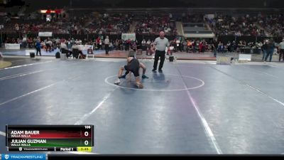 106 lbs Cons. Round 2 - Julian Guzman, Walla Walla vs Adam Bauer, Walla Walla