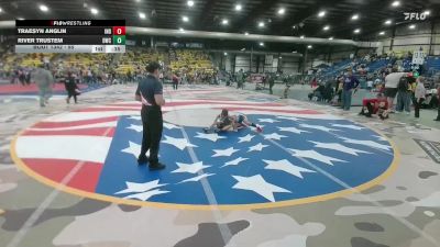 55 lbs Cons. Semi - River Trustem, Dickinson Wrestling Club vs Traesyn Anglin, Individual