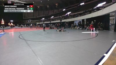 Rookie 6-8 75 3rd Place Match - John-Michael Yedziniak, Poquoson Athletic Association vs Bryce Tenorio, Grizzly Wrestling Club