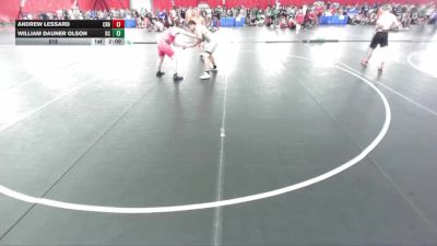 215 lbs Round 2 (8 Team) - Andrew Lessard, Coon Rapids vs William Dauner Olson, Rochester Century A