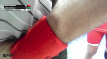 140 lbs Round Of 16 - Zeke Hushbeck, Verdigris vs Austyn Grant, Tulsa Union