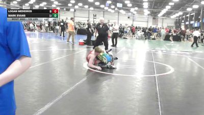 126 lbs Consi Of 32 #2 - Logan Medeiros, RI vs Mark Evans, LA