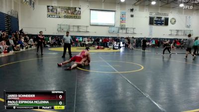 150 lbs Semifinal - Paolo Espinosa McLennan, Sherwood vs Jared Schneider, Centennial