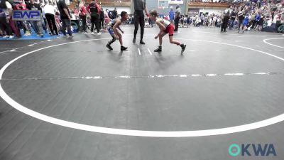 61 lbs Rr Rnd 1 - Lincoln Steiner, Mustang Bronco Wrestling Club vs Korey Maxwell, Choctaw Ironman