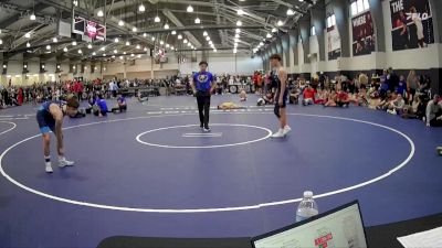 125 lbs Round 4 (6 Team) - Benjamin Milam, Baton Rouge Training Center - (A) vs Elijah Jackson, Spring Klein Wrestling Club
