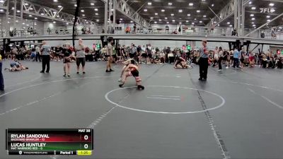 80 lbs Round 7 (8 Team) - Rylan Sandoval, Backyard Brawler vs Lucas Huntley, Mat Warriors Red