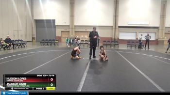 72-76 lbs Round 5 - Hudson Lopes, Garage Grapplers vs Jackson Light, Morris Fitness Wrestling