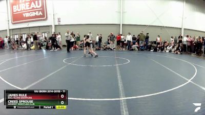 71 lbs Cons. Round 3 - Creed Sprouse, Amherst Wrestling Club vs James Rule, Bull Island Grappling