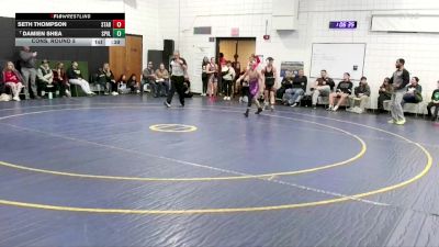 110 lbs Cons. Round 5 - Damien Shea, Springville vs Seth Thompson, Starpoint
