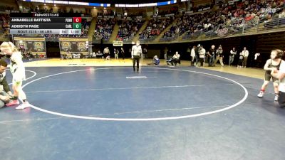 66 lbs Round Of 16 - Annabelle Battista, Penns Valley vs Addisyn Page, Carlisle