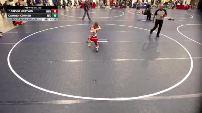 10U - 77 lbs Cons. Round 2 - Camden Conner, Andover Wrestling Club vs Brevig Hartwig, Lakeville Youth Wrestling Association
