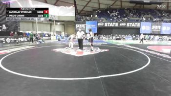 Boys 3A 157 lbs Cons. Round 5 - Yaroslav Bychkar, Sammamish vs Jakob Grimm, Shorecrest