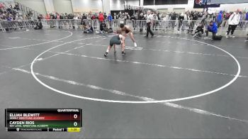 138 lbs Quarterfinal - Elijah Blewitt, Sebolt Wrestling Academy vs Cayden Rios, NXT Level Wrestling Academy