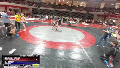 120 lbs Cons. Round 2 - Raykeon Young, Cache Wrestling Club vs Eli Berry, Oklahoma