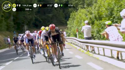 Wout Van Aert, Michael Woods, Wout Poels Battle For 1st KOM Of Stage 15 - 2021 Tour de France