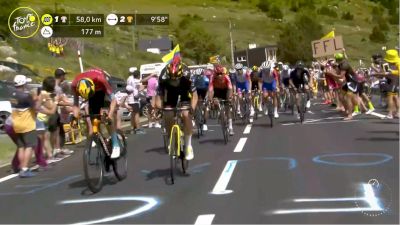 Wout Van Aert, Wout Poels, Michael Woods Battle For 2nd KOM On Stage 15 - 2021 Tour de France