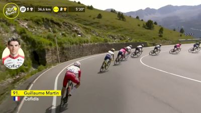 Guillaume Martin Makes A Costly Mistake On Descent Of Stage 15 - 2021 Tour de France