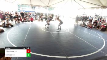 109 lbs Round Of 32 - Yensy Sandoval, Ruiz Grappling Academy vs Sarah Perez, Tucson Pride WC