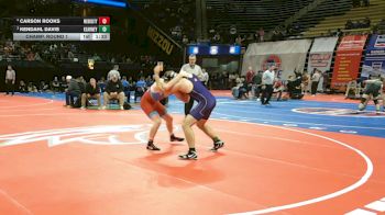150 Class 3 lbs Champ. Round 1 - Kendahl Davis, Kearney vs Carson Rooks, Webb City