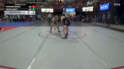 170 lbs Quarterfinal - Wyatt Gavitt, HUGHESVILLE SPARTANS vs Stryker Marvel, Eastside United