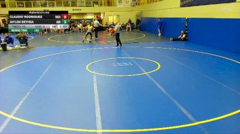 141 lbs Round 5 (6 Team) - Claudio Rodriguez, Triton College vs Jaylen Bethea, Andrew College