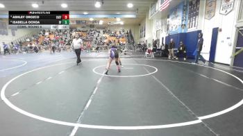 110 lbs Cons. Round 6 - Ashley Orozco, Eastside vs Isabella Ochoa, Santa Fe