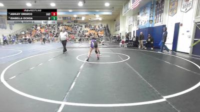 110 lbs Cons. Round 6 - Ashley Orozco, Eastside vs Isabella Ochoa, Santa Fe