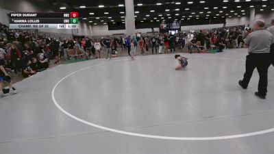 75 lbs Champ. Rd Of 32 - Hanna Lollis, Cowboy Wrestling Club vs Piper Durant, NOVA Wrestling Club