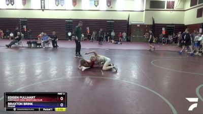 14UB-3 lbs Round 1 - Edisen Fullhart, Northeast Iowa Wrestling Club vs Braxton Brink, Prairie