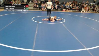 52-58 lbs Cons. Semi - Beau Steffes, Midwest Destroyers vs Aric Correll, Midwest Destroyers