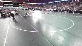 D3-126 lbs Champ. Round 1 - Jack Wendling, Valders vs Tyler Paulson, Aquinas