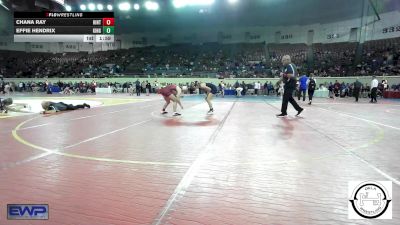 128 lbs Round Of 32 - Chana Ray, Hinton Comets vs Effie Hendrix, Kingfisher YellowJackets