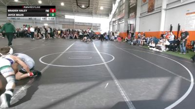 98 lbs Round 3 (8 Team) - Braden Haley, Freakztyle Wrecking Crew vs Jayce Miles, Warner Elite